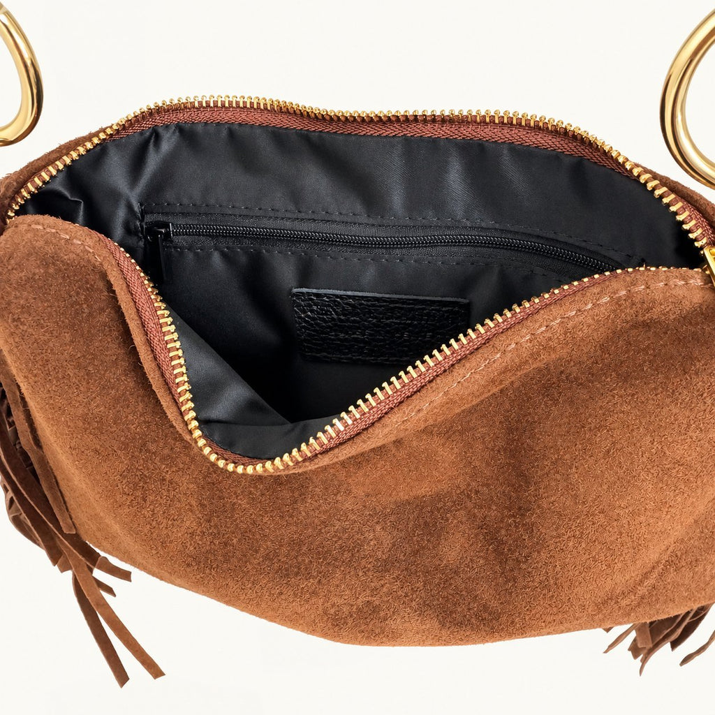 Borsa Donna Camoscio frangiata - Pito’s|Bag
