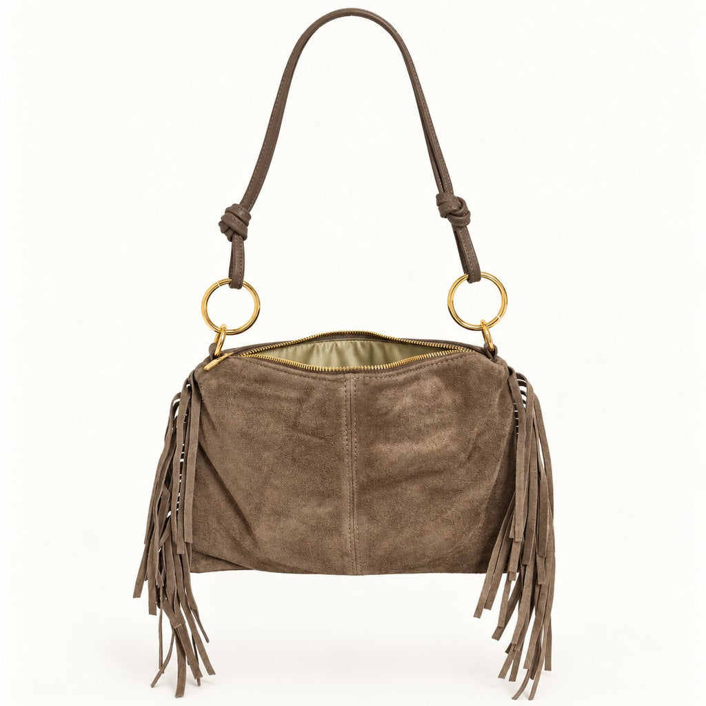 Borsa Donna Camoscio frangiata - Pito’s|Bag