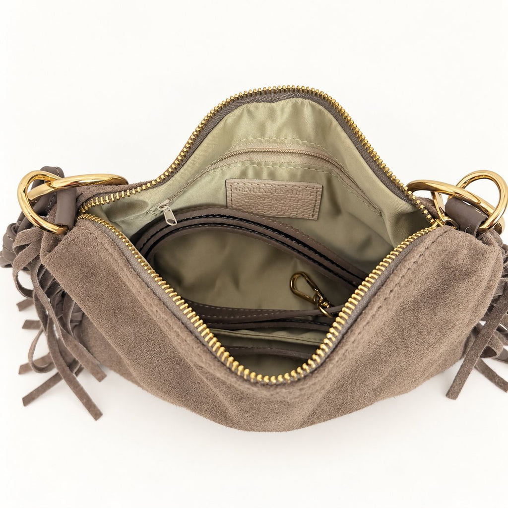 Borsa Donna Camoscio frangiata - Pito’s|Bag