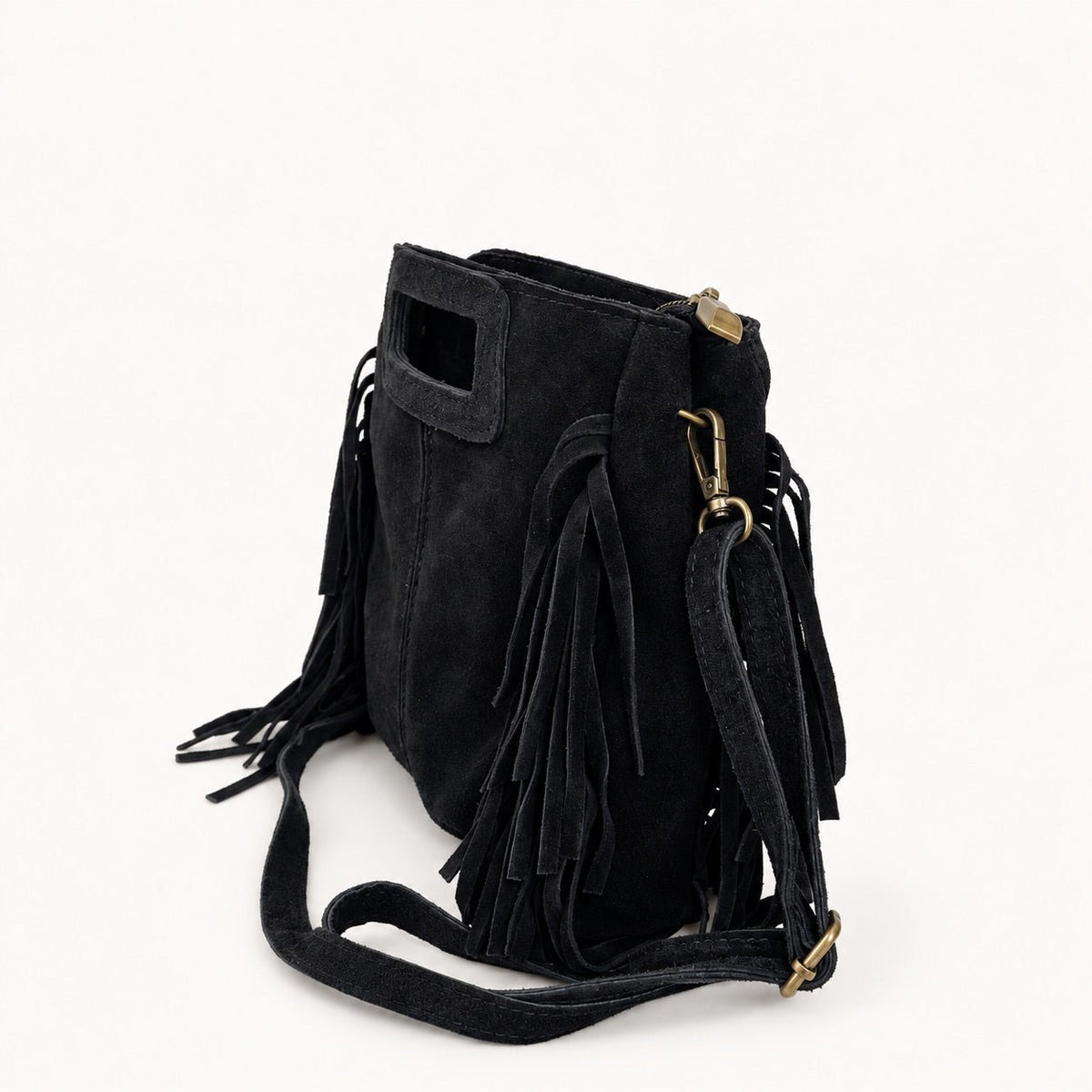 Borsa Donna in camoscio a mano frangiata - Pito’s|Bag