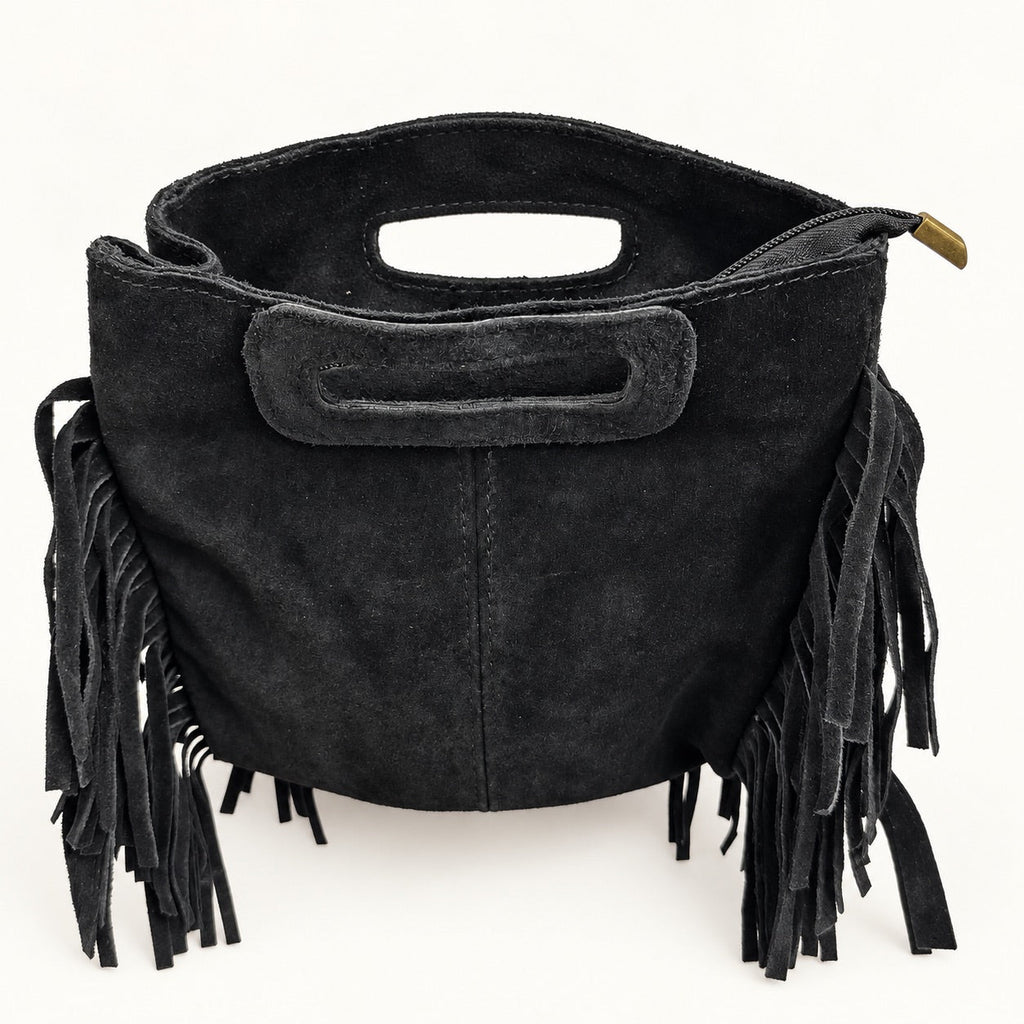Borsa Donna in camoscio a mano frangiata - Pito’s|Bag