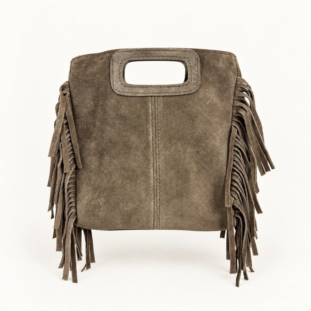 Borsa Donna in camoscio a mano frangiata - Pito’s|Bag