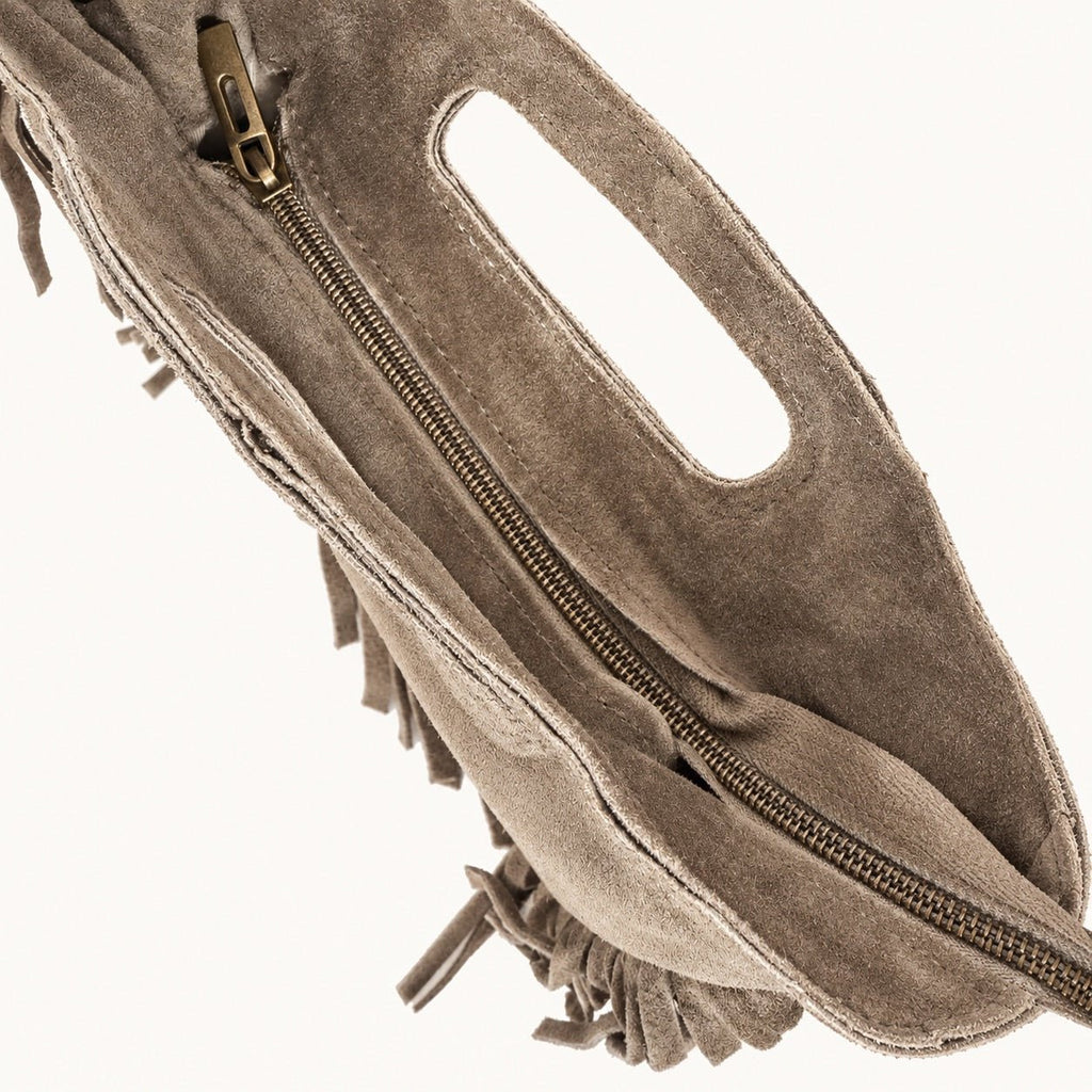 Borsa Donna in camoscio a mano frangiata - Pito’s|Bag