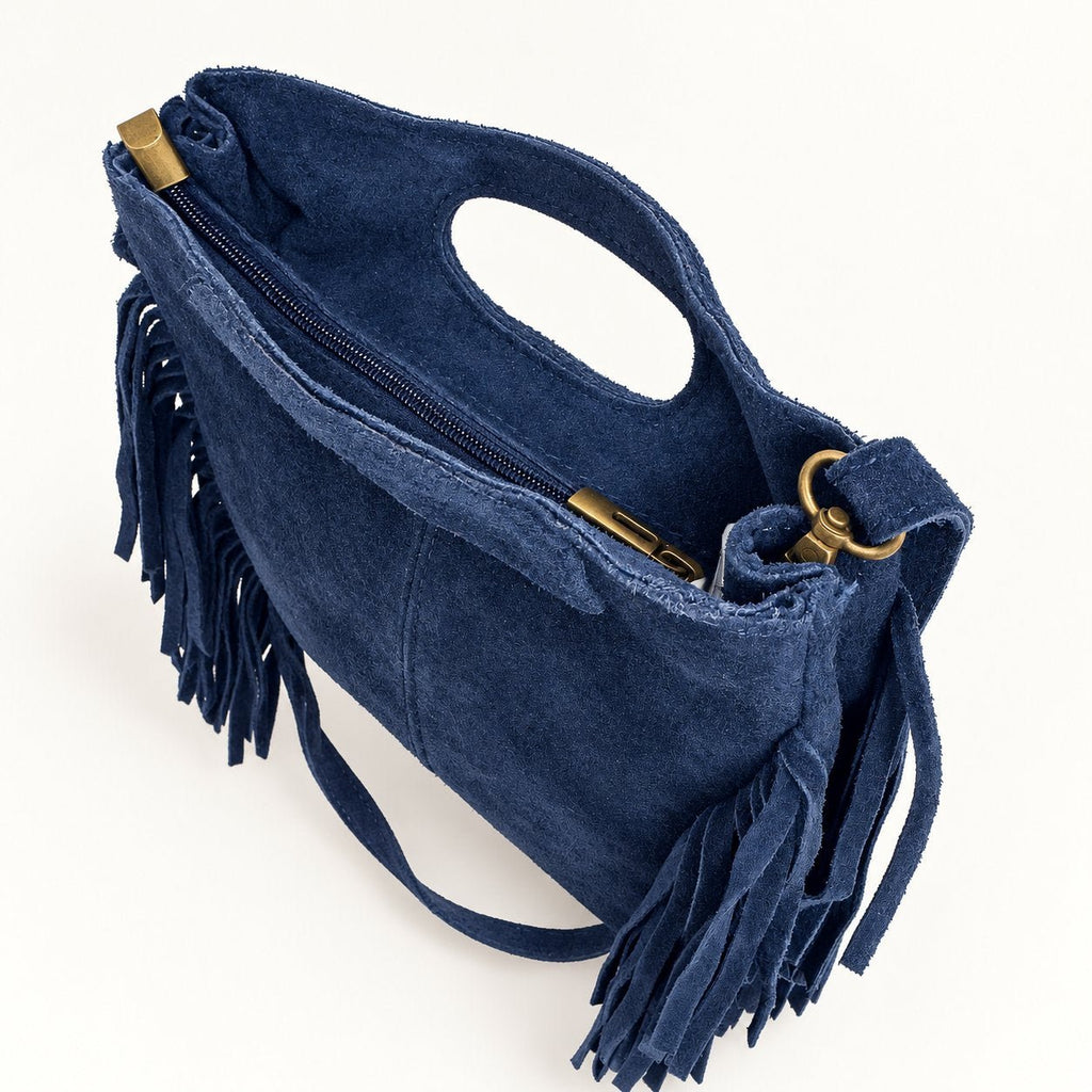 Borsa Donna in camoscio a mano frangiata - Pito’s|Bag