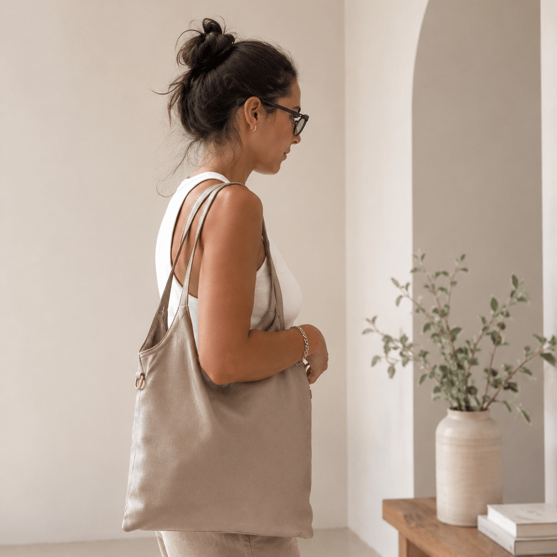 Borsa Donna in Vera Pelle Martellata Simple - Pito’s|Bag