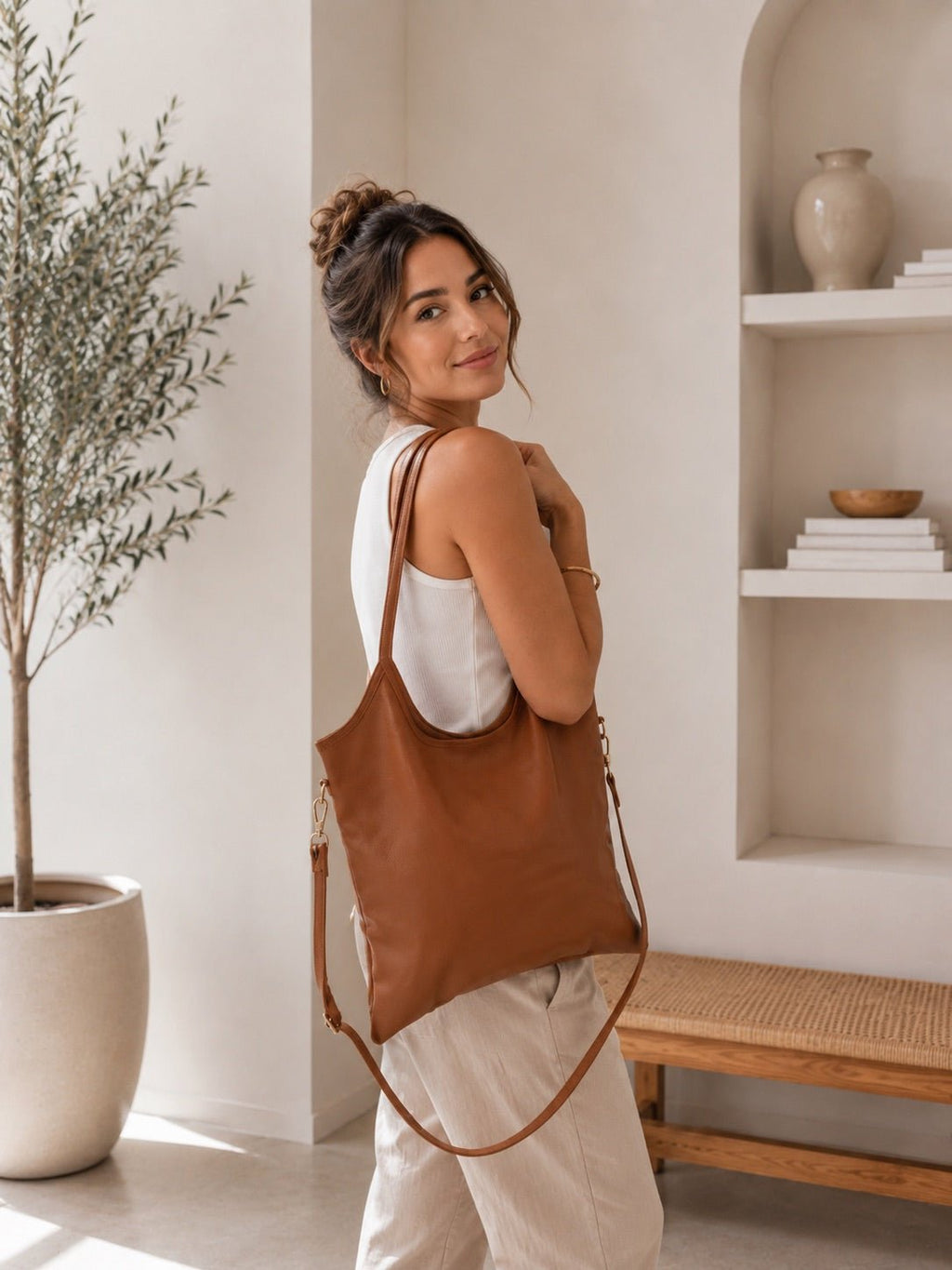 Borsa Donna in Vera Pelle Martellata Simple - Pito’s|Bag