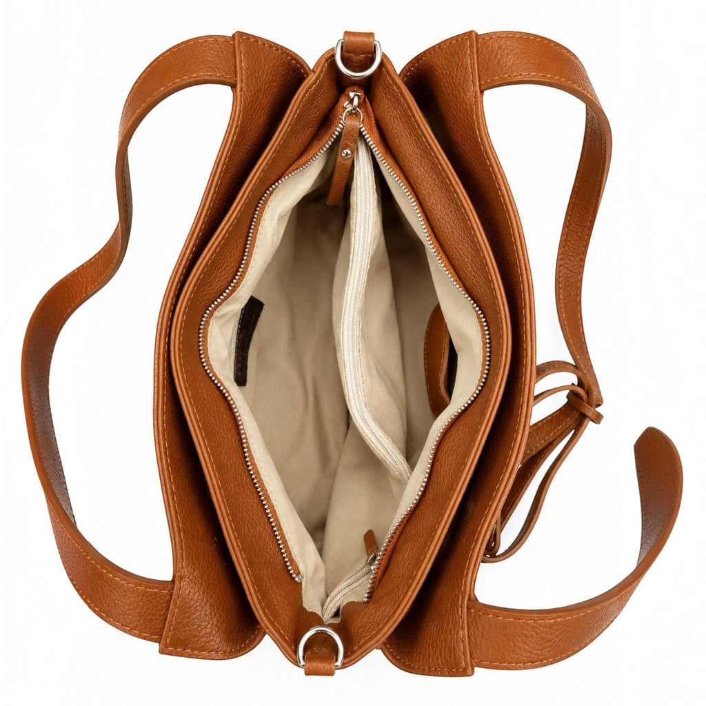 Borsa donna in vera pelle multizip - Pito’s|Bag