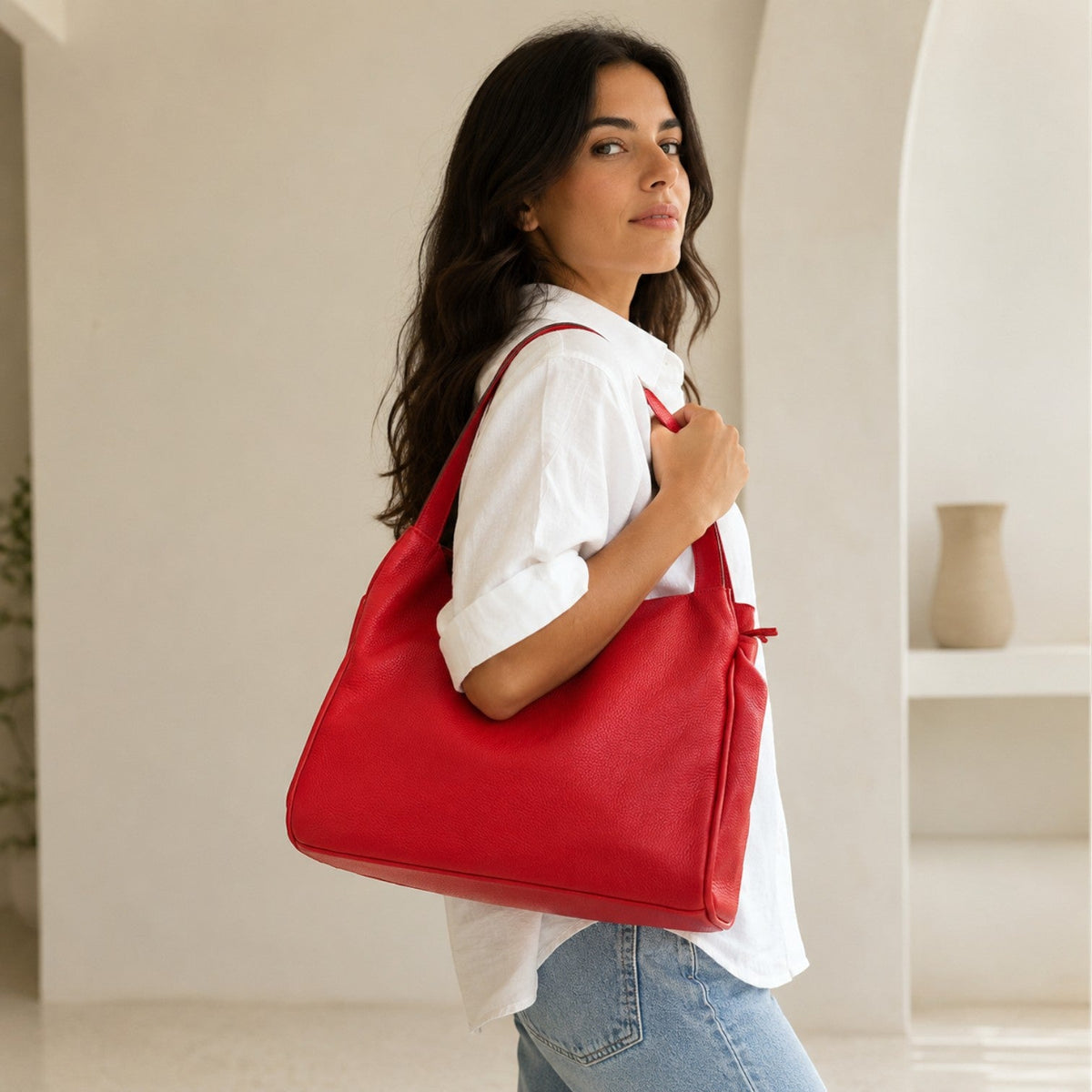 Borsa donna in vera pelle multizip - Pito’s|Bag