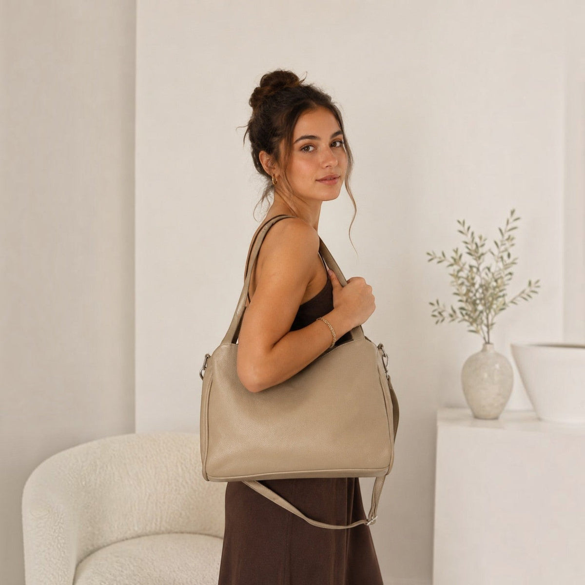 Borsa donna in vera pelle multizip - Pito’s|Bag