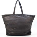 Borsa donna shopper rigata in vera pelle - Pito’s|Bag