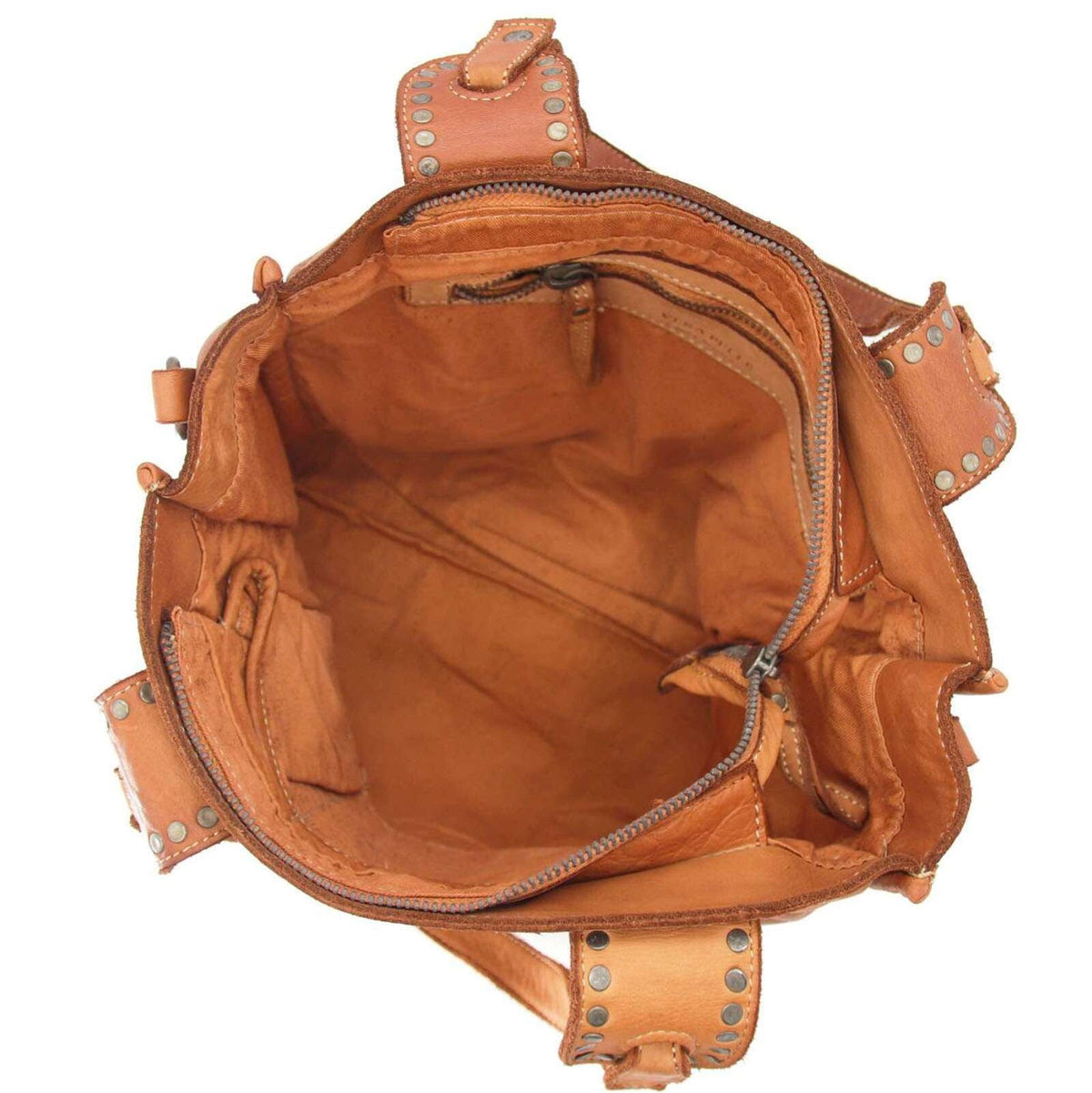 Borsa donna shopping borchiata in vera pelle - Pito’s|Bag