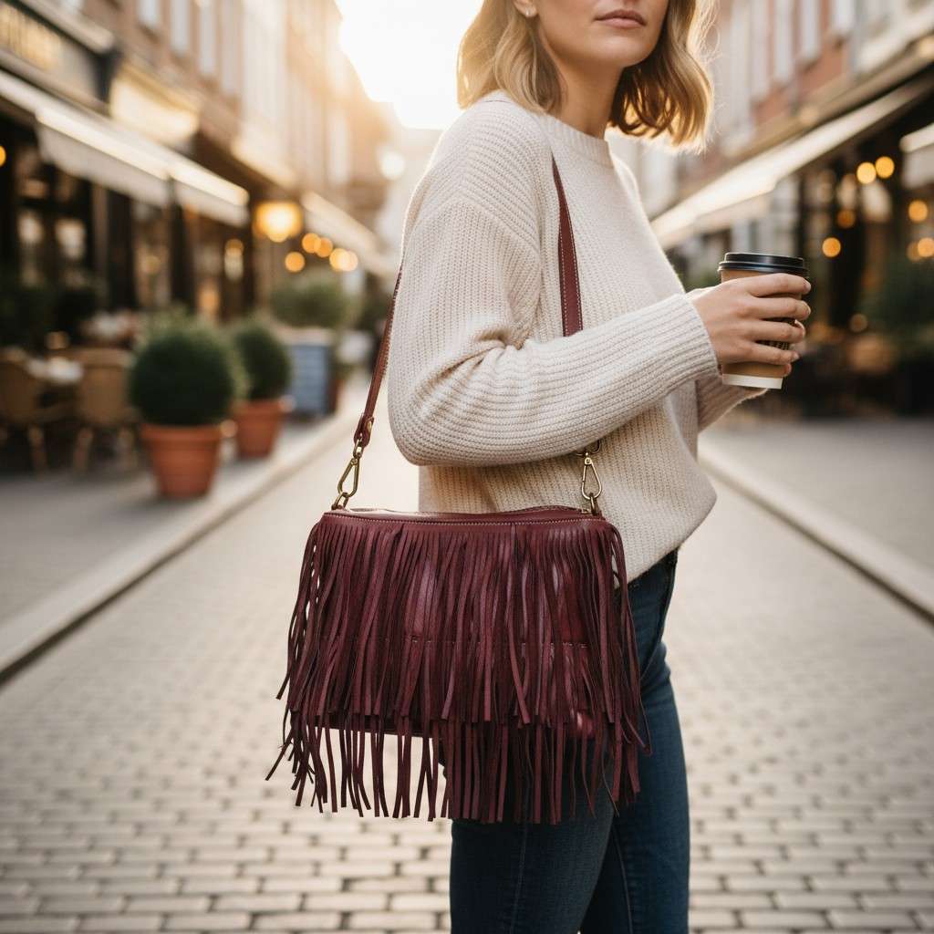 Borsa frange doppio manico - Pito’s|Bag