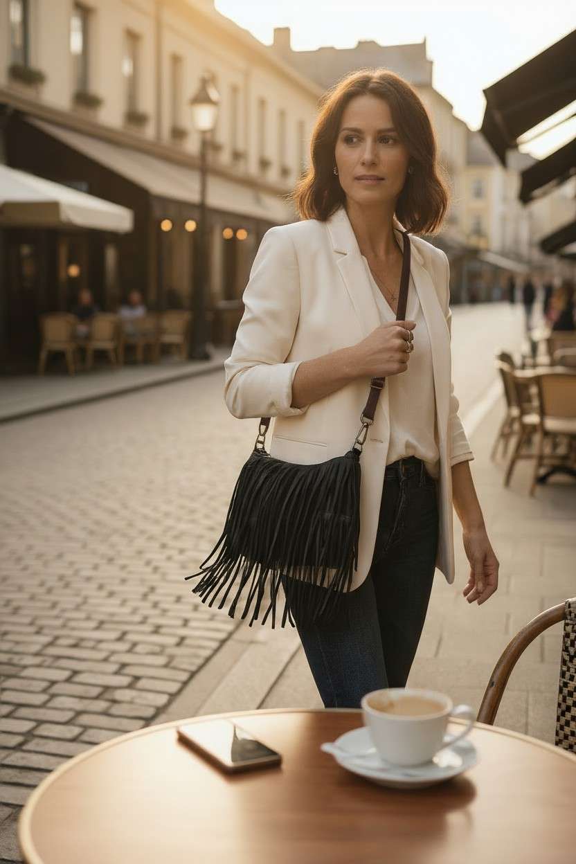 Borsa frange doppio manico - Pito’s|Bag