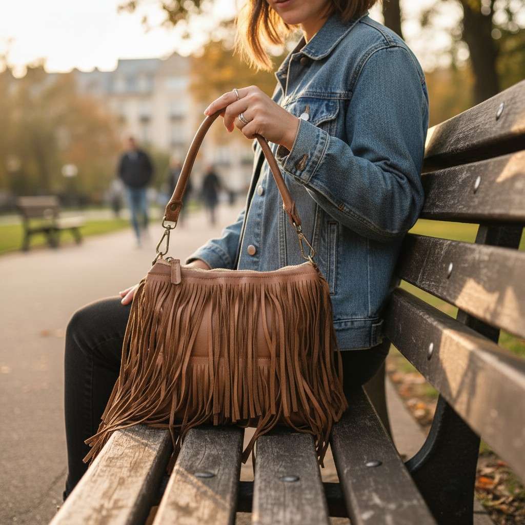 Borsa frange doppio manico - Pito’s|Bag