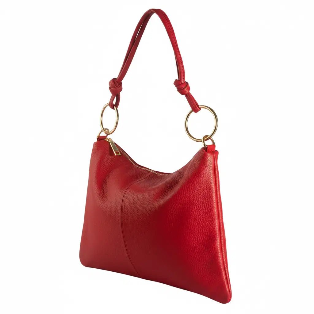 Borsa in vera pelle con Anelli oro - Pito’s|Bag