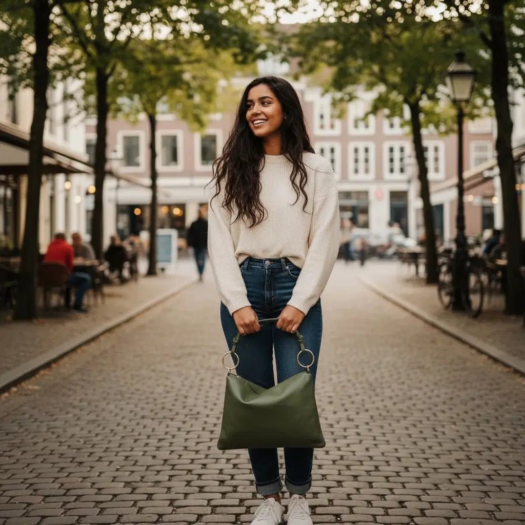 Borsa in vera pelle con Anelli oro - Pito’s|Bag