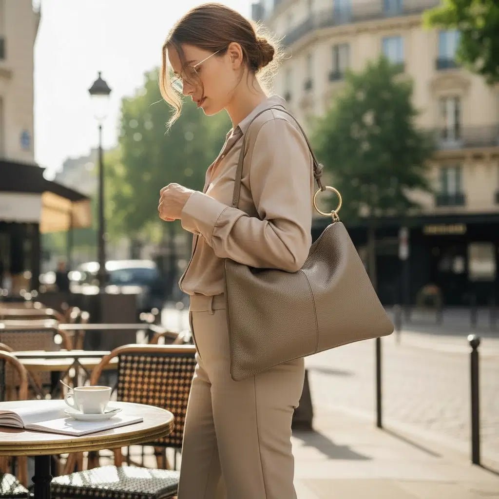 Borsa in vera pelle con Anelli oro - Pito’s|Bag