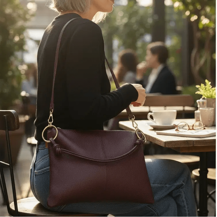 Borsa in vera pelle con Anelli oro - Pito’s|Bag