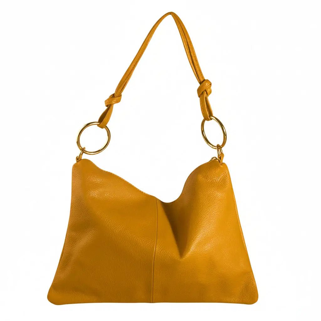 Borsa in vera pelle con Anelli oro - Pito’s|Bag
