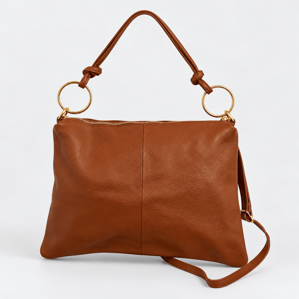 Borsa in vera pelle con Anelli oro - Pito’s|Bag