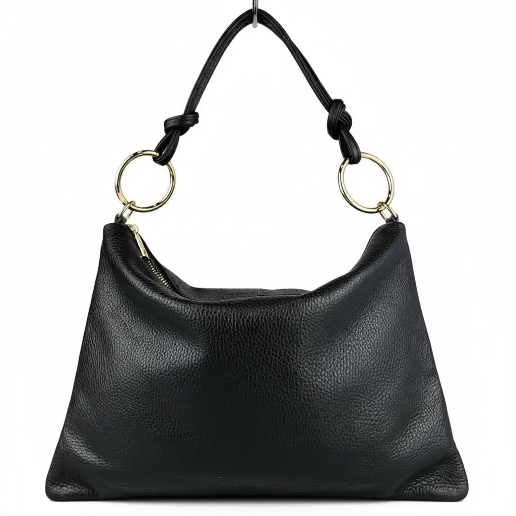 Borsa in vera pelle con Anelli oro - Pito’s|Bag