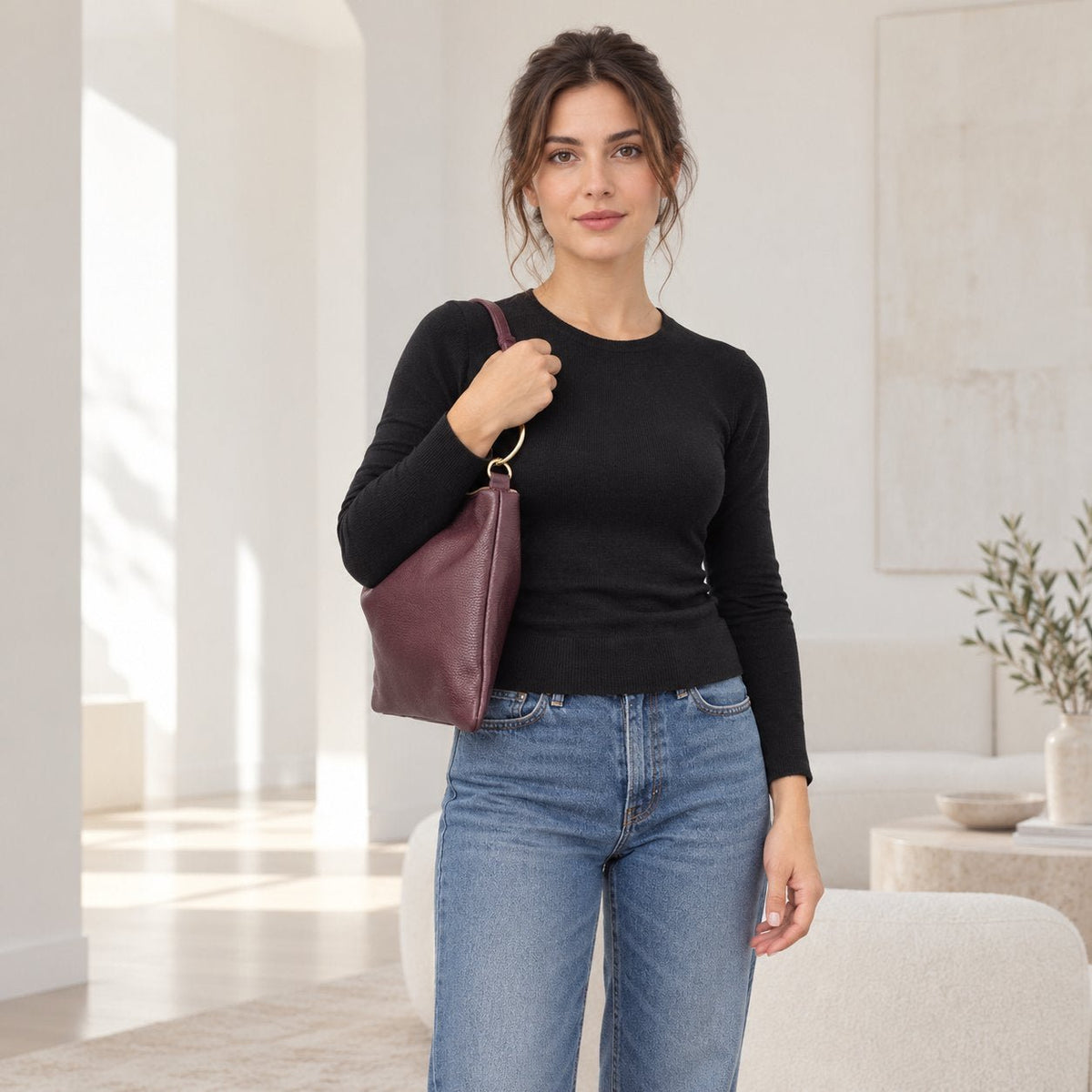 Borsa in vera pelle con Anelli oro - Pito’s|Bag