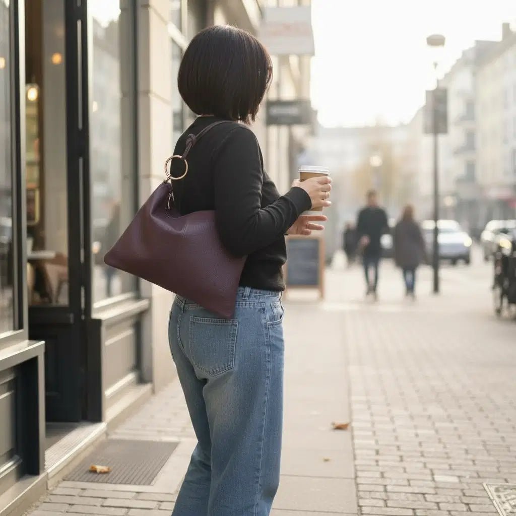 Borsa in vera pelle con Anelli oro - Pito’s|Bag