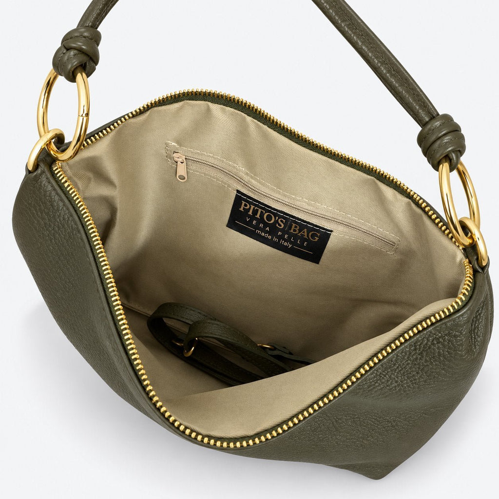 Borsa in vera pelle con Anelli oro - Pito’s|Bag