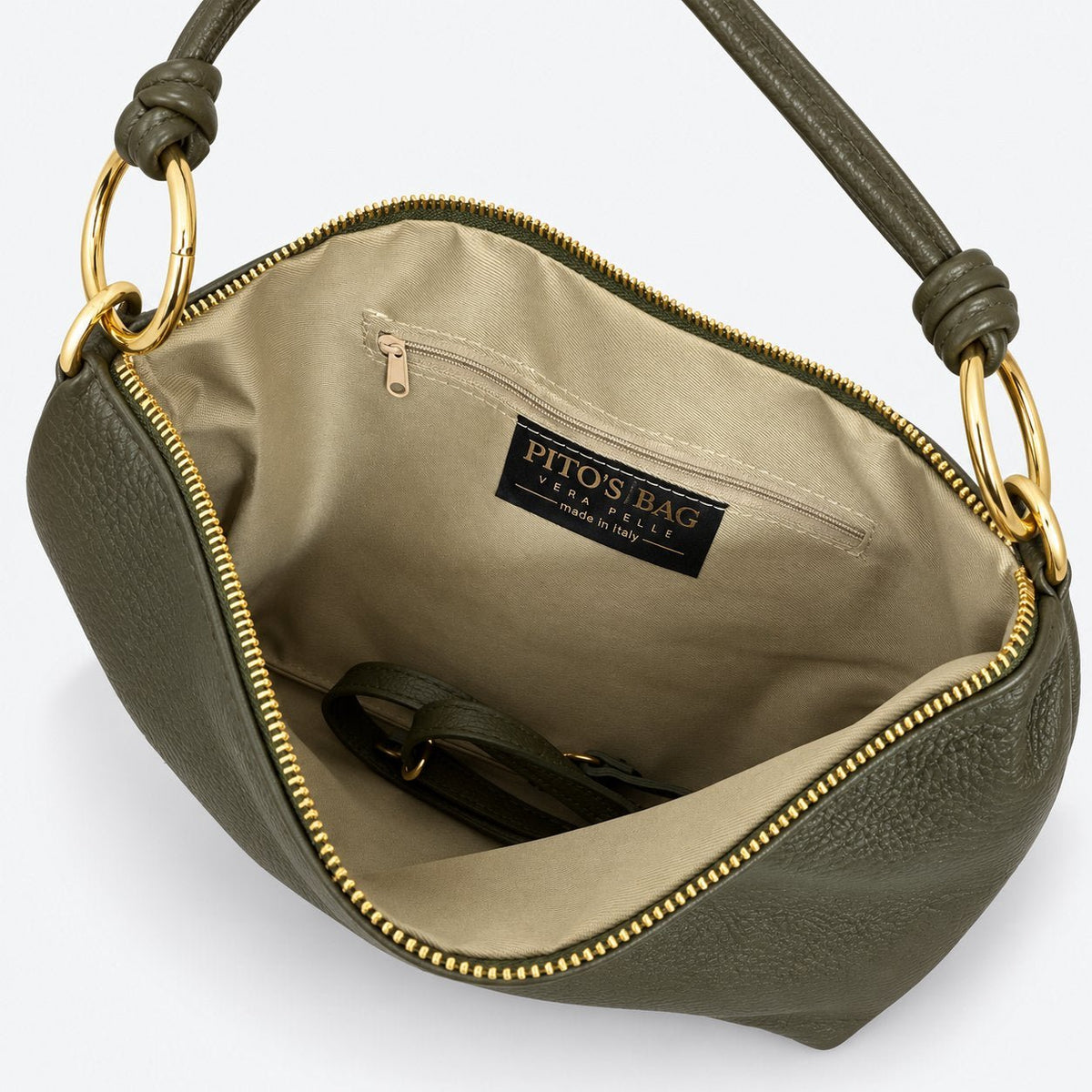 Borsa in vera pelle con Anelli oro - Pito’s|Bag