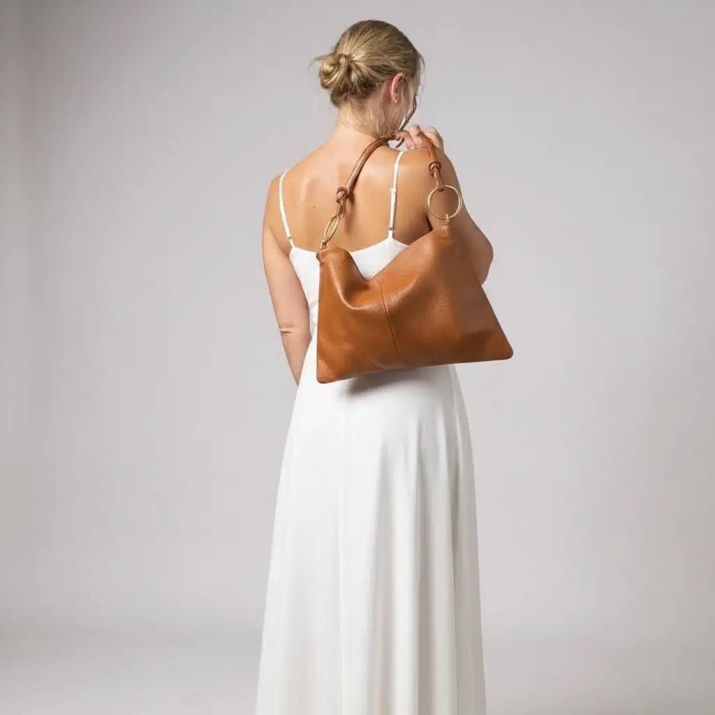 Borsa in vera pelle con Anelli oro - Pito’s|Bag