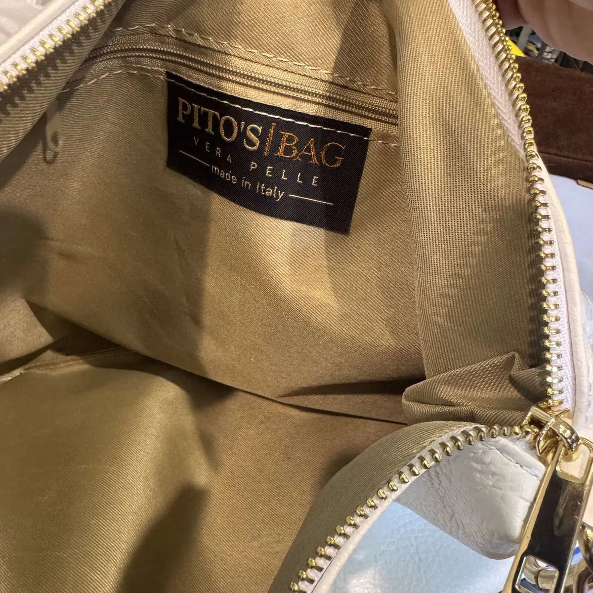 Borsa in vera pelle con Anelli oro - Pito’s|Bag