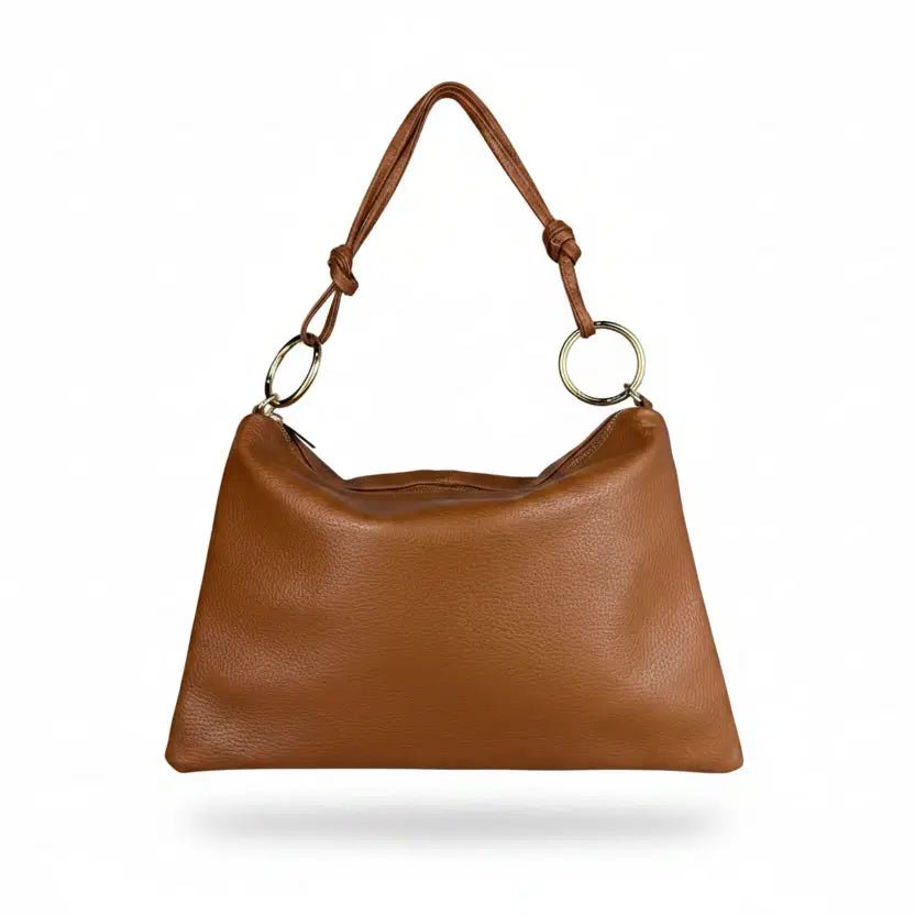 Borsa in vera pelle con Anelli oro - Pito’s|Bag