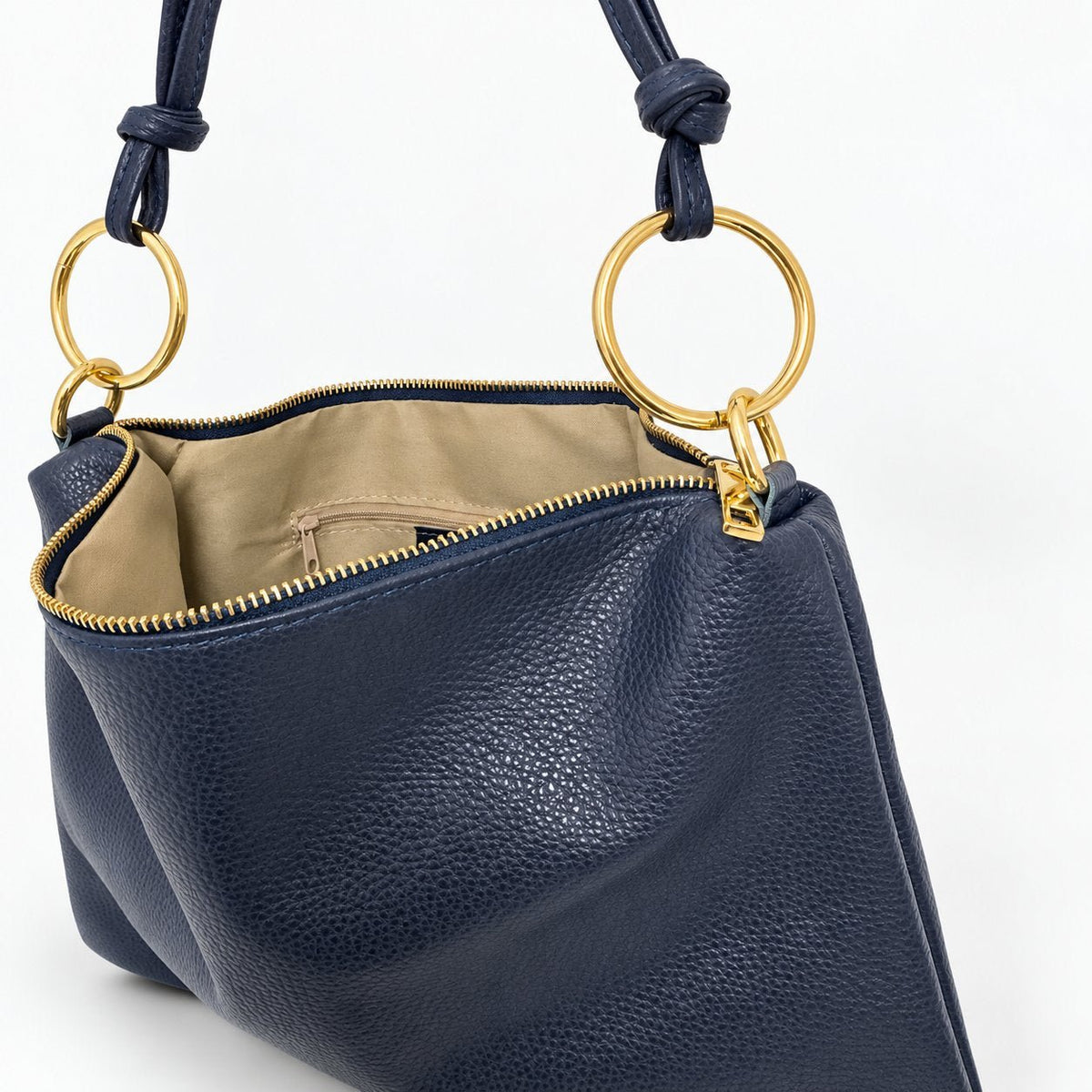 Borsa in vera pelle con Anelli oro - Pito’s|Bag