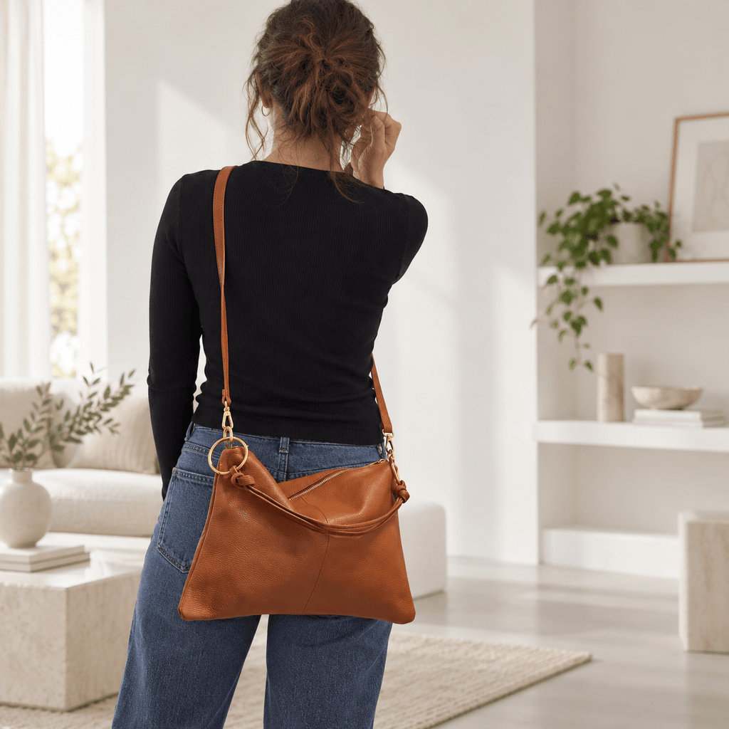 Borsa in vera pelle con Anelli oro - Pito’s|Bag