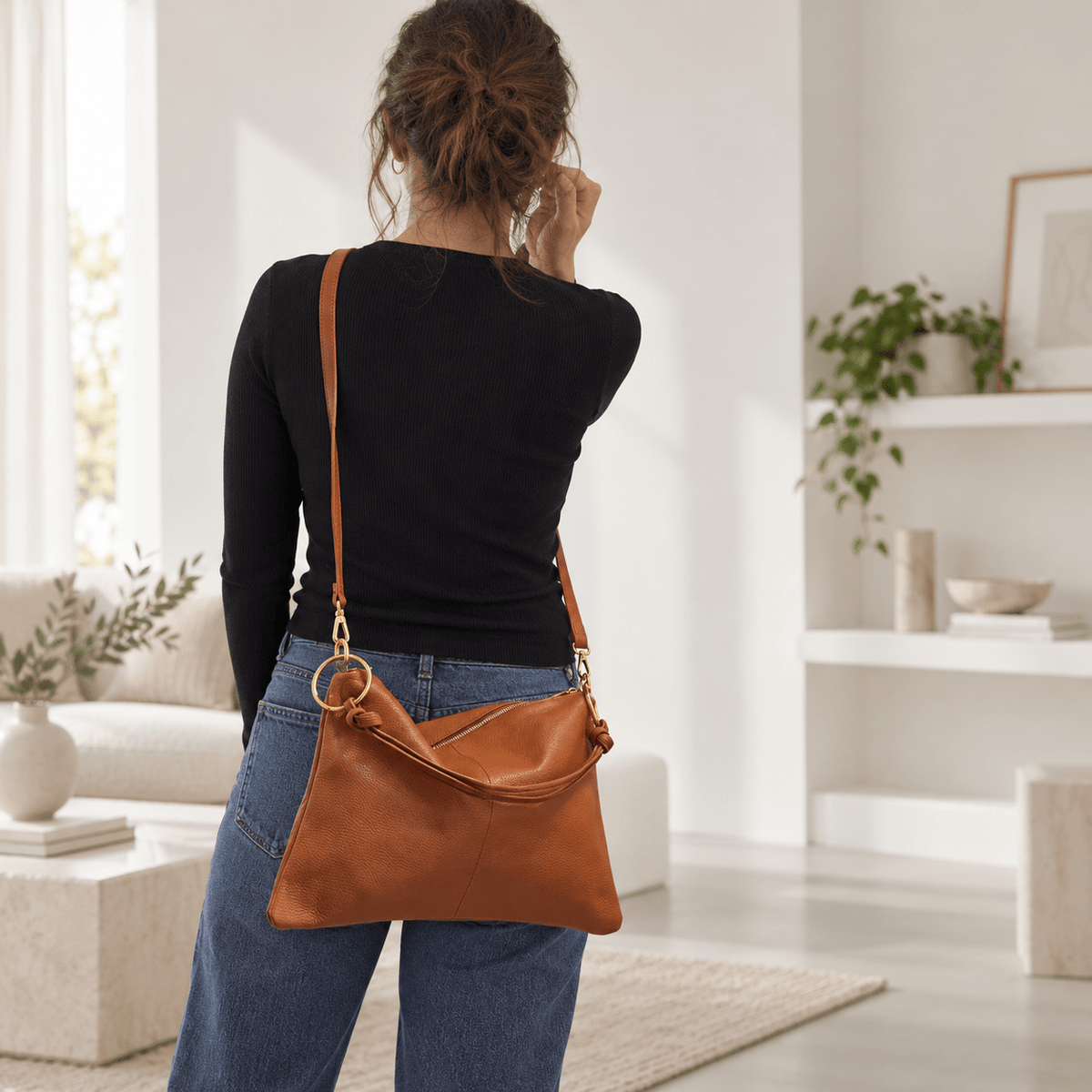 Borsa in vera pelle con Anelli oro - Pito’s|Bag