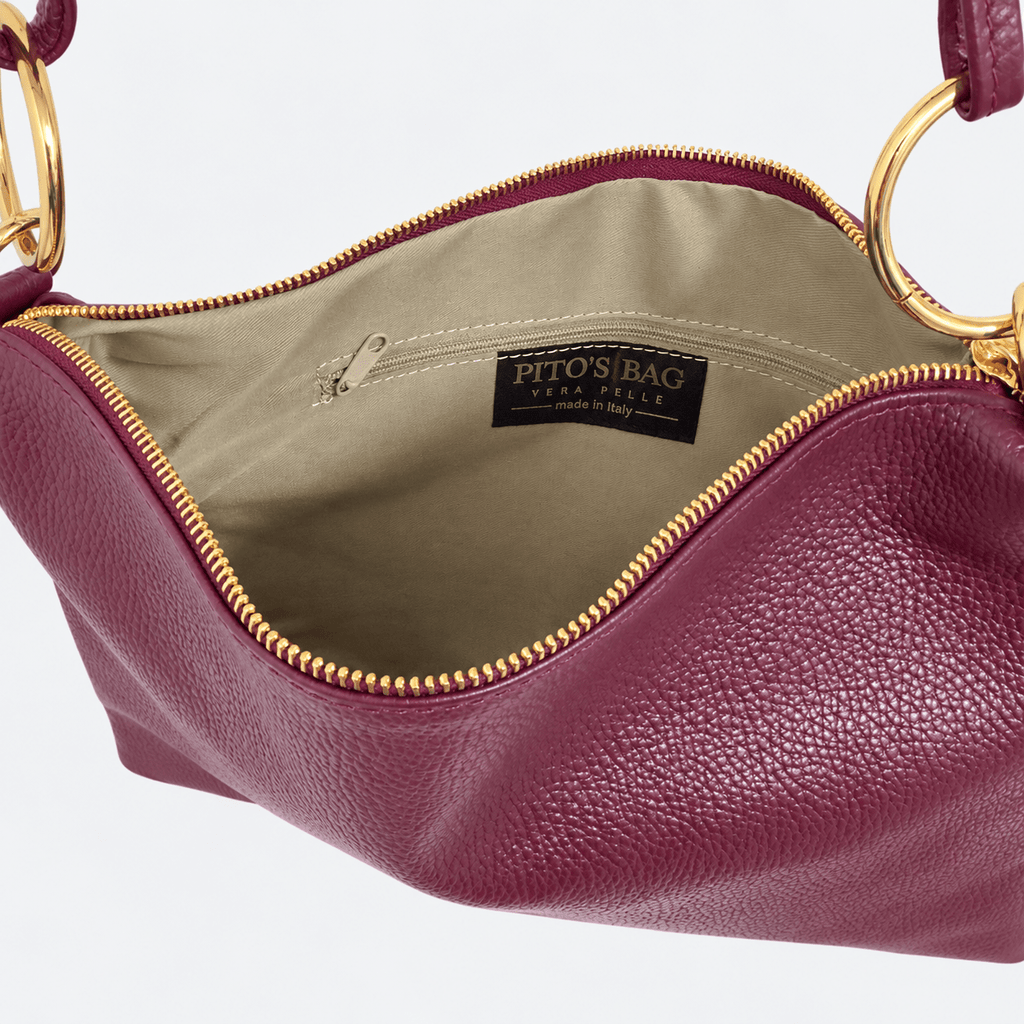 Borsa in vera pelle con Anelli oro - Pito’s|Bag
