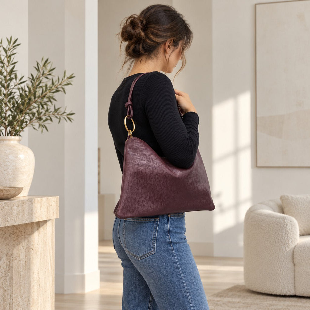 Borsa in vera pelle con Anelli oro - Pito’s|Bag