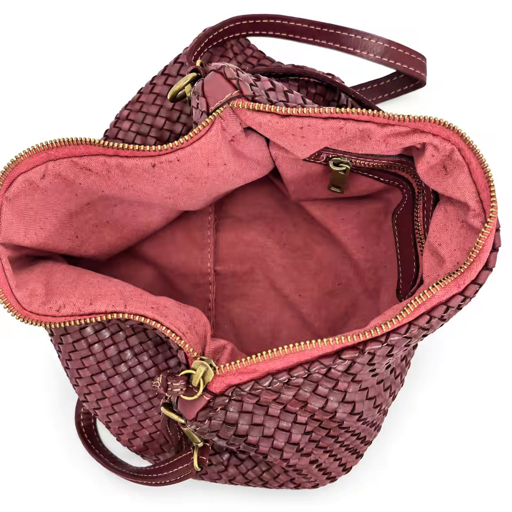 Borsa a tracolla Bustona intrecciata