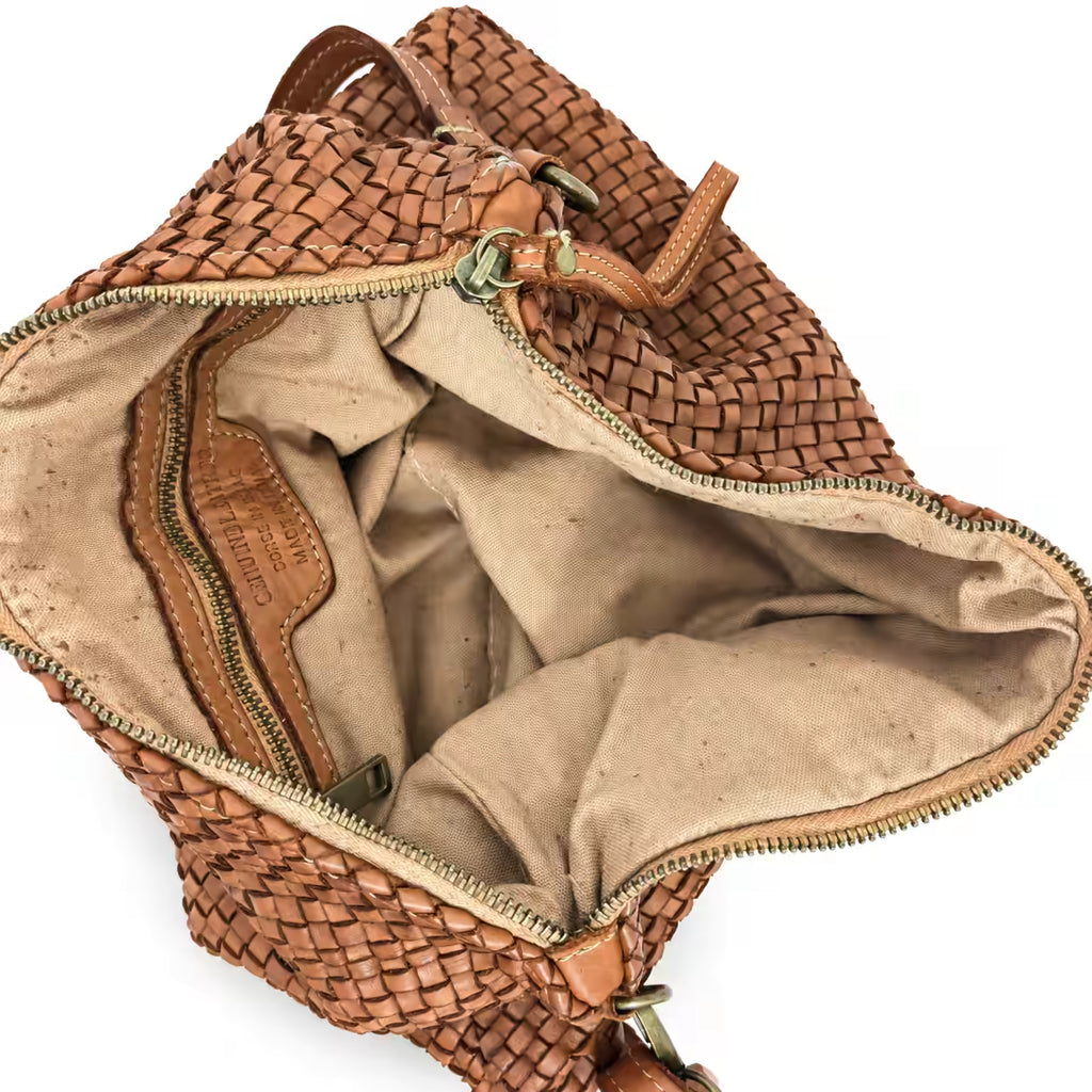 Borsa a tracolla Bustona intrecciata