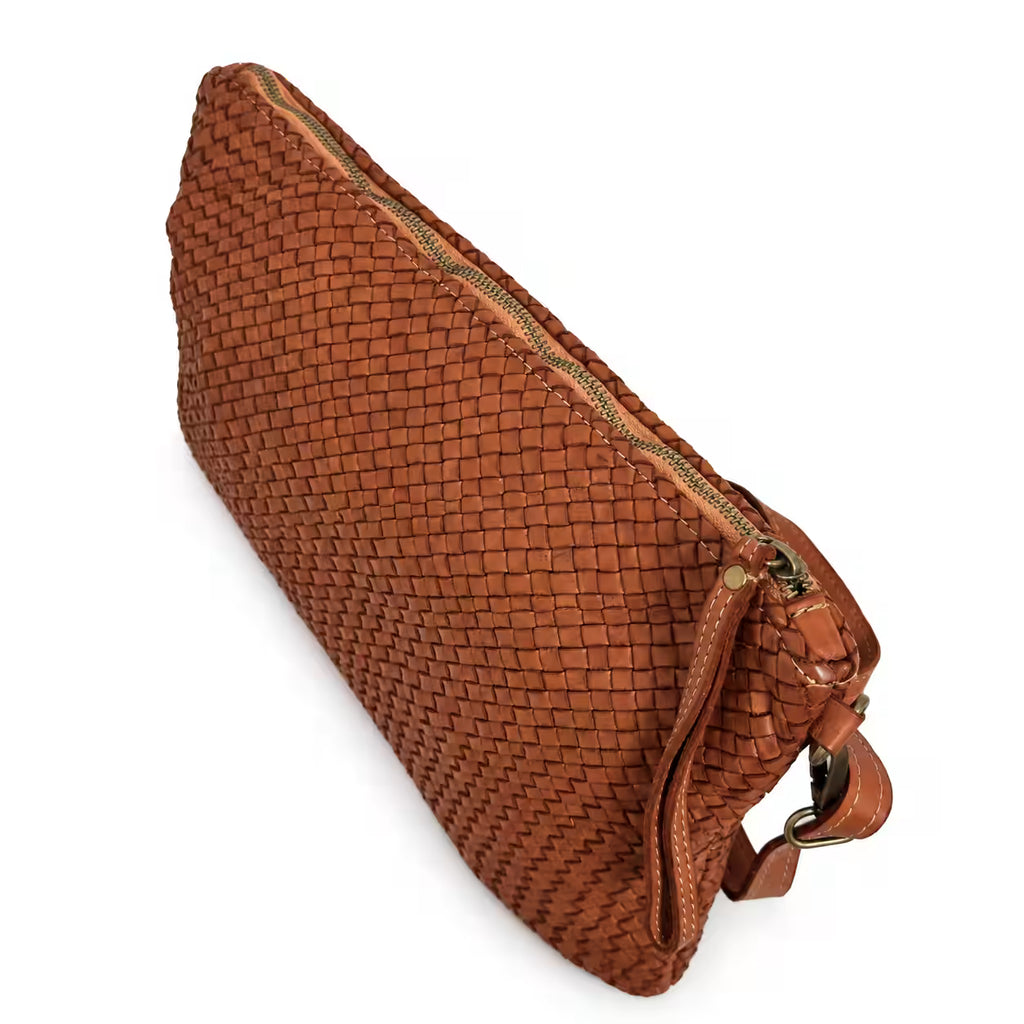 Borsa a tracolla Bustona intrecciata