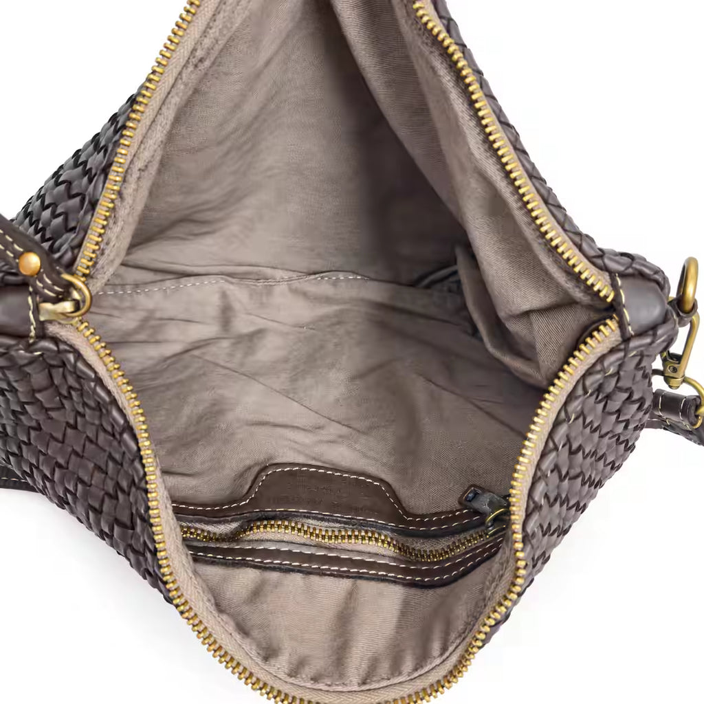 Borsa a tracolla Bustona intrecciata