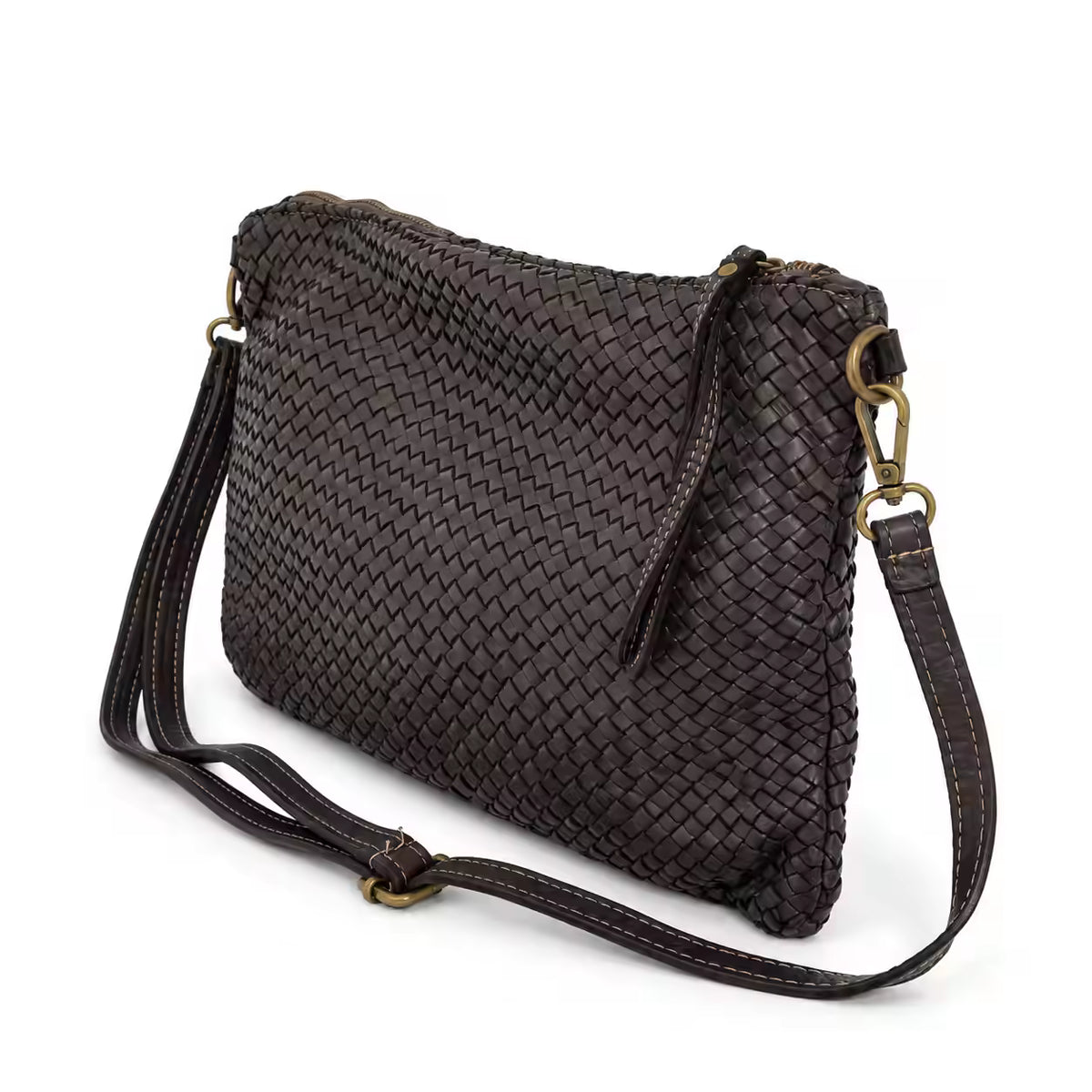 Borsa a tracolla Bustona intrecciata