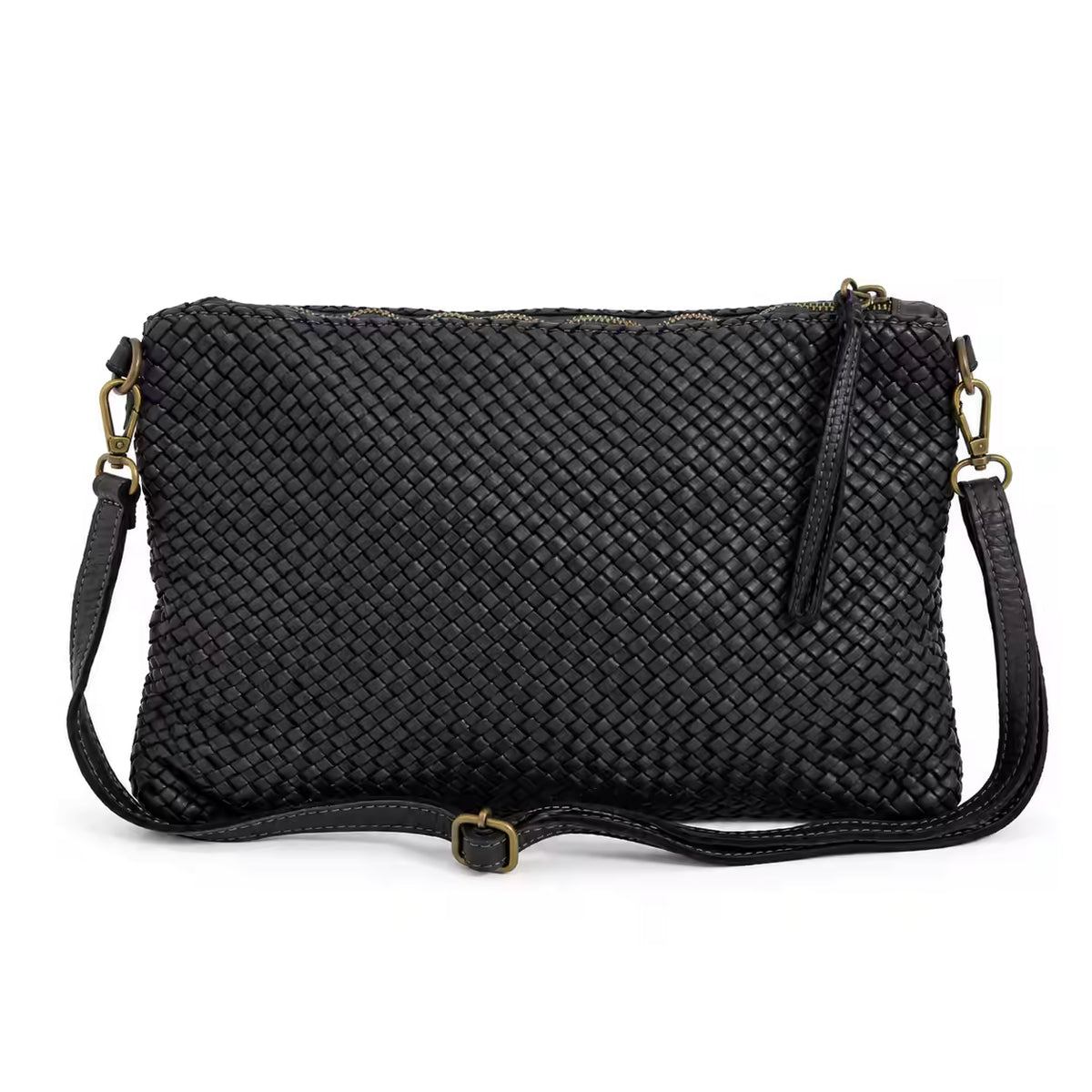Borsa a tracolla Bustona intrecciata