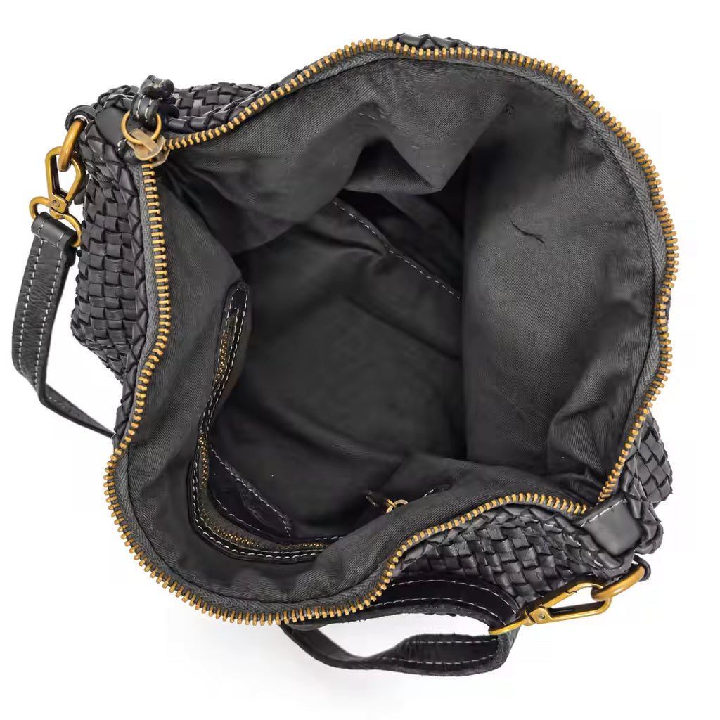 Borsa a tracolla Bustona intrecciata