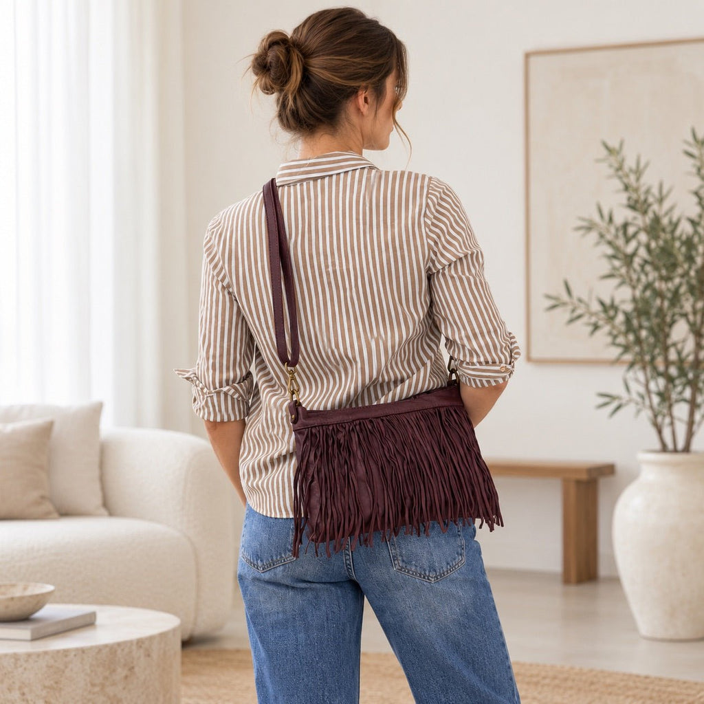 Borsa pochette a tracolla Frangia - Pito’s|Bag