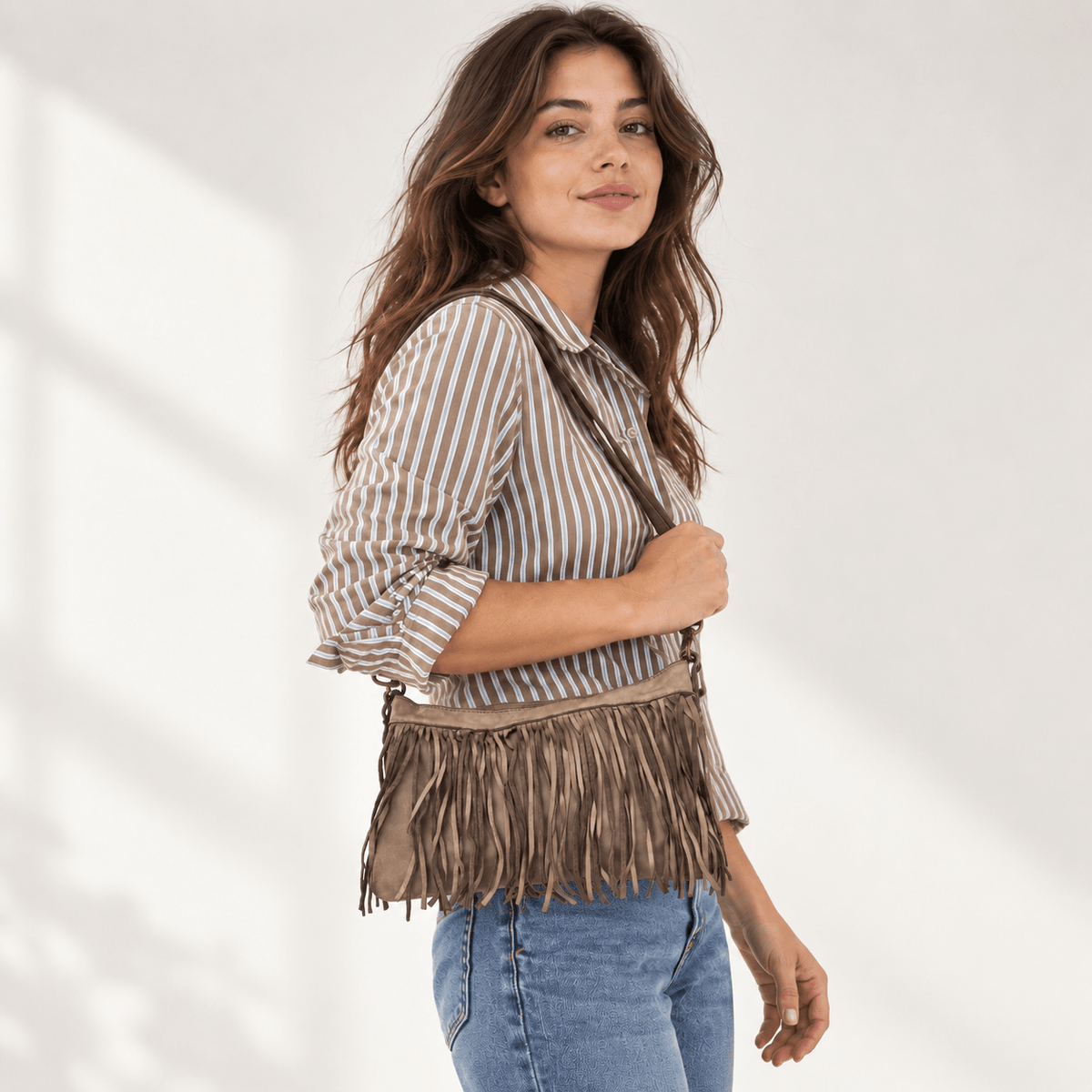 Borsa pochette a tracolla Frangia - Pito’s|Bag