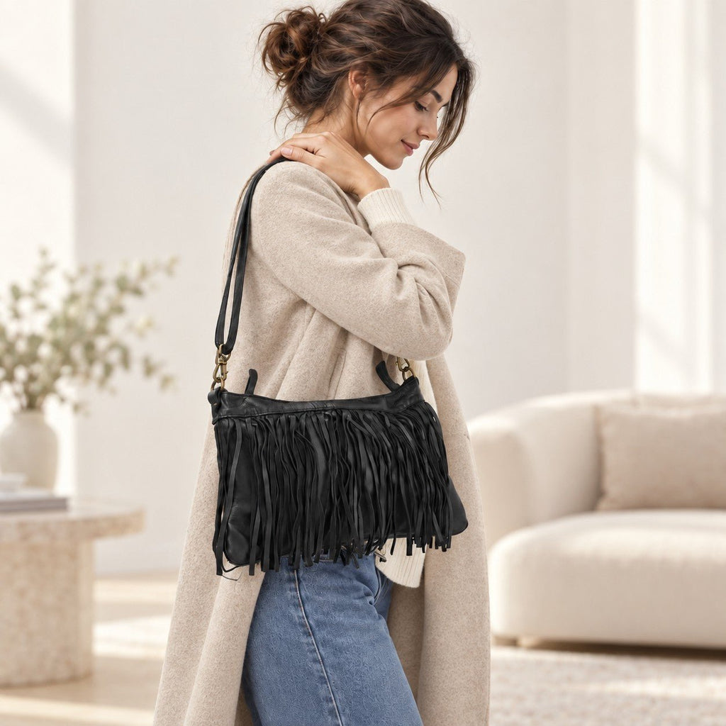 Borsa pochette a tracolla Frangia - Pito’s|Bag