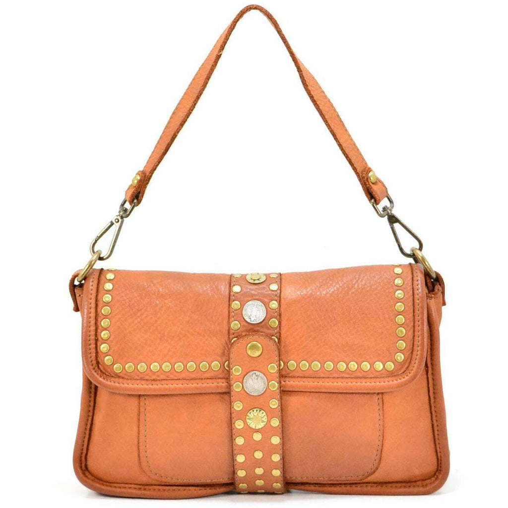 Borsa tracolla doppio manico borchiata Suo - Pito’s|Bag