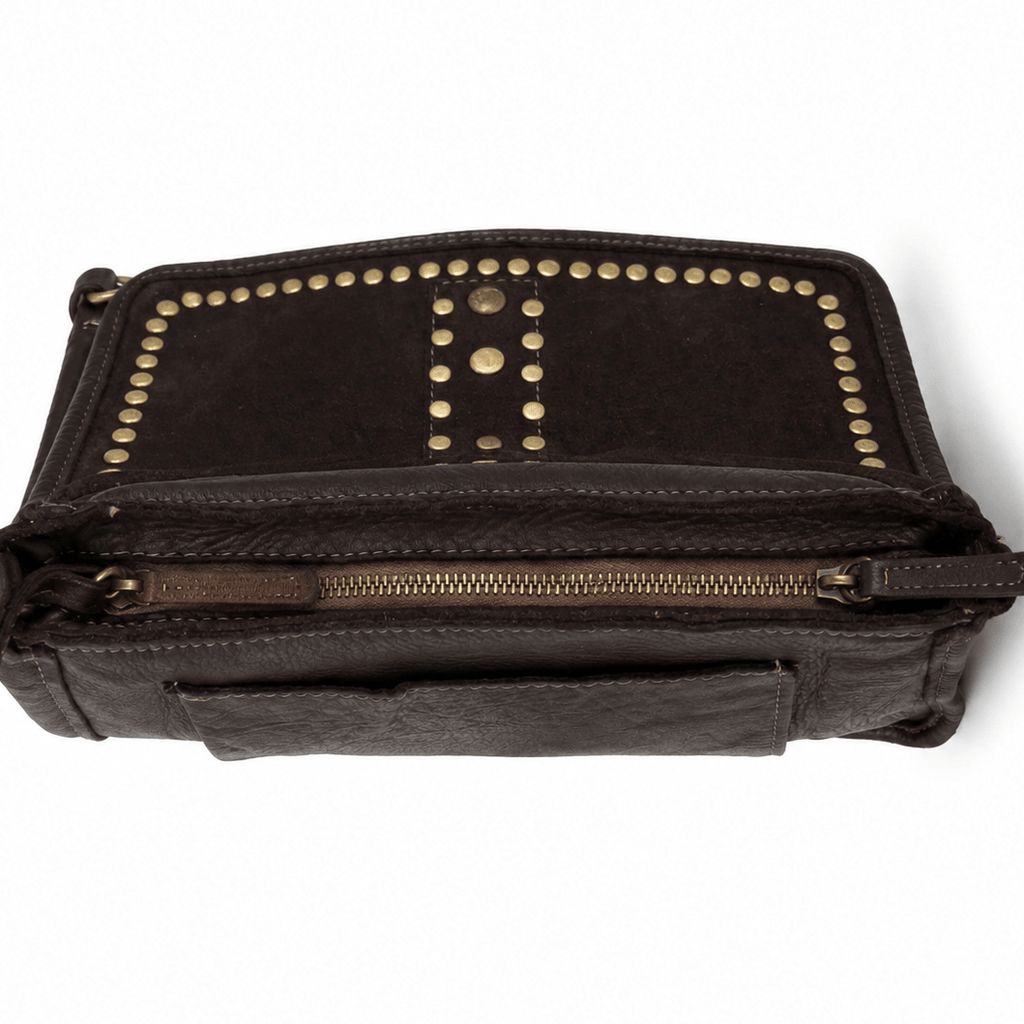 Borsa tracolla doppio manico borchiata Suo - Pito’s|Bag