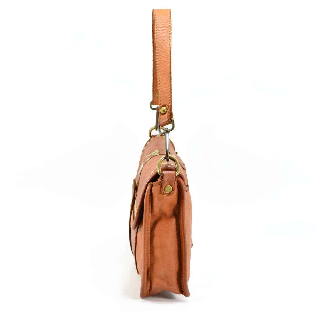 Borsa tracolla doppio manico borchiata Suo - Pito’s|Bag